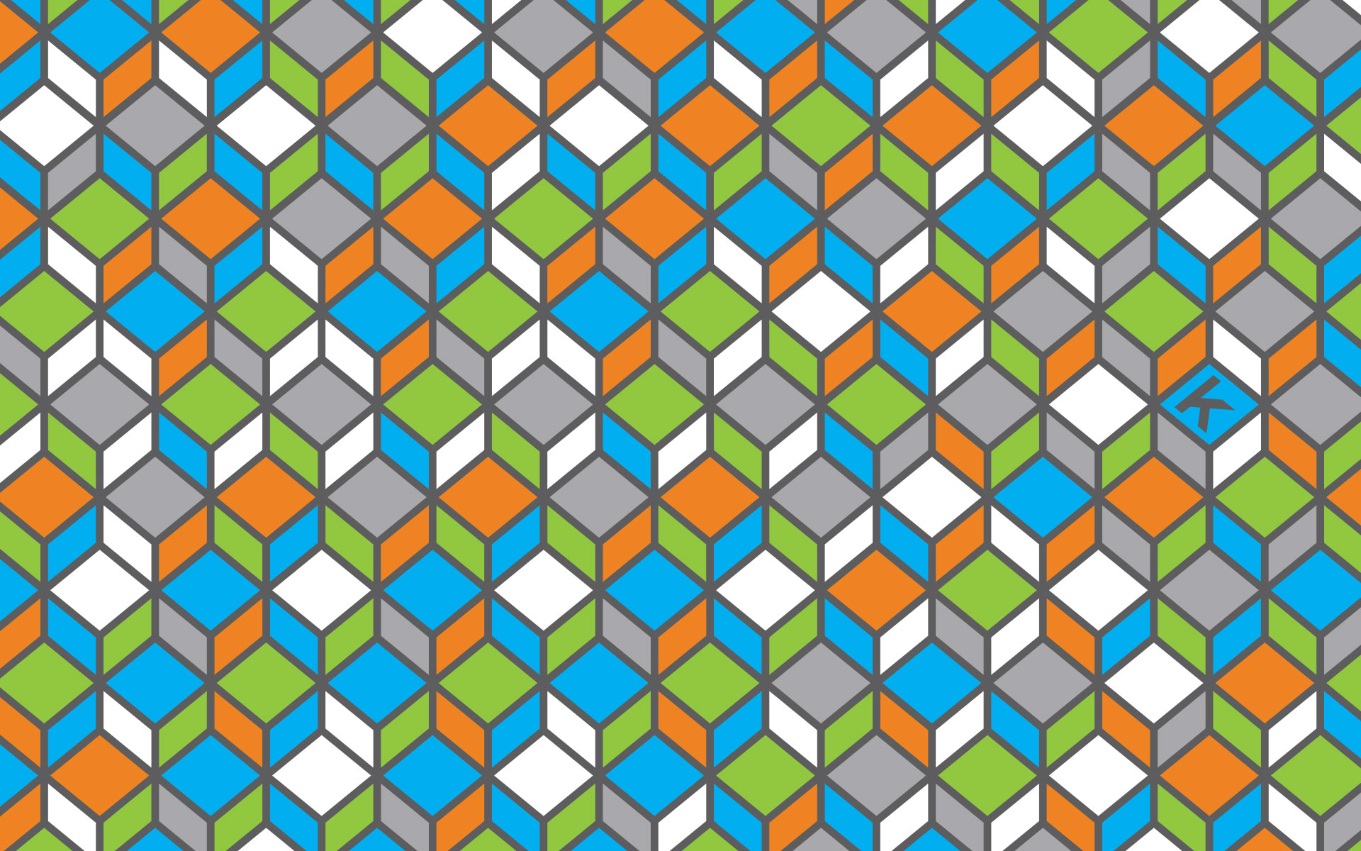 kinetic color grid desktop background