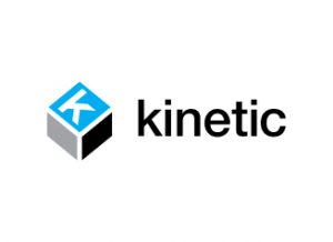Horizontal kinetic logo on a white background